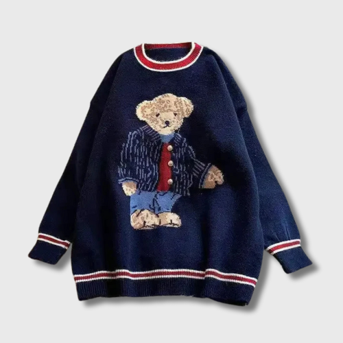 Pull Coréen Bleu Marine