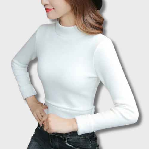 Pull Coréen à Col Roulé Femme