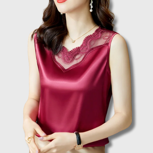 Débardeur Korean Satin Femme
