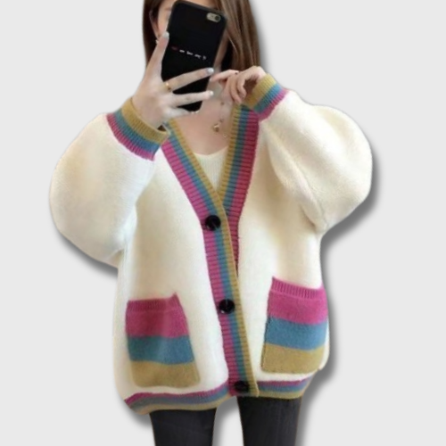 Pull Cardigan Oversize Femme
