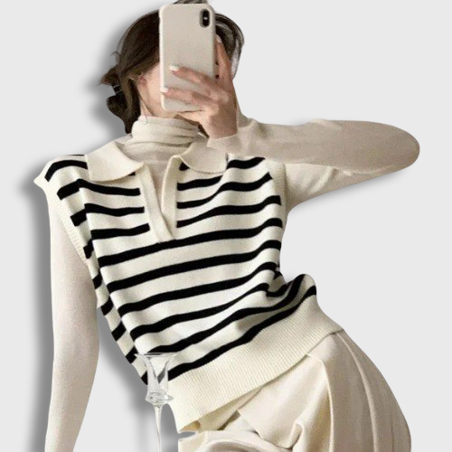 Débardeur Pull à Rayure