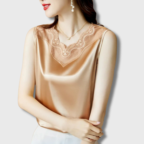 Débardeur Korean Satin Femme