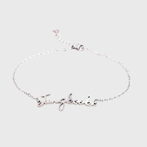 Bracelet ajustable argenté BTS