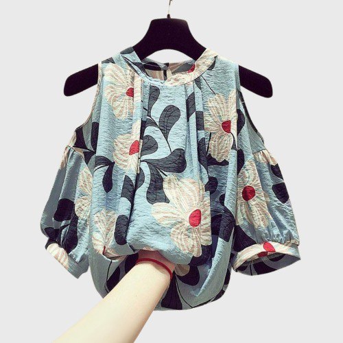 Blouse Korean à Fleurs