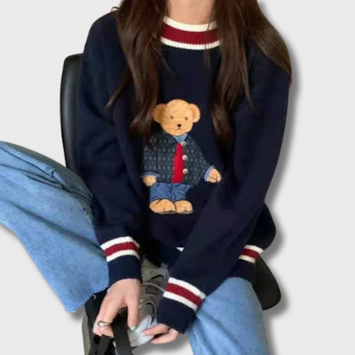 Pull Coréen Bleu Marine