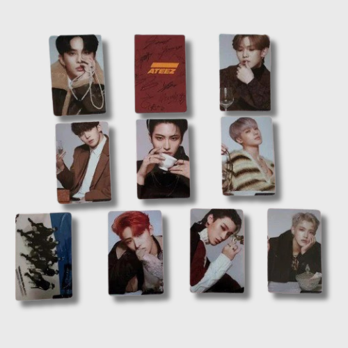 Lot de 10 photocards ATEEZ