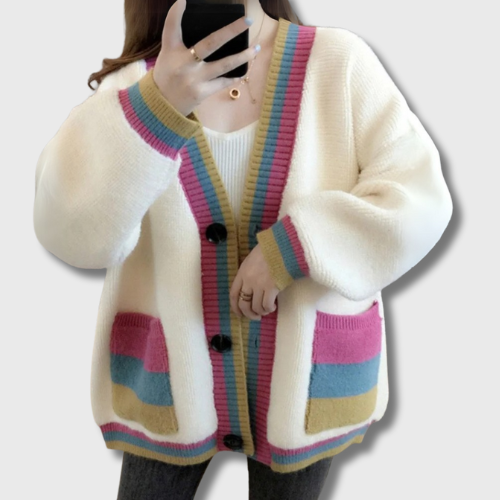 Pull Cardigan Oversize Femme