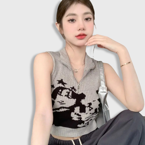 Débardeur Coréen Gris