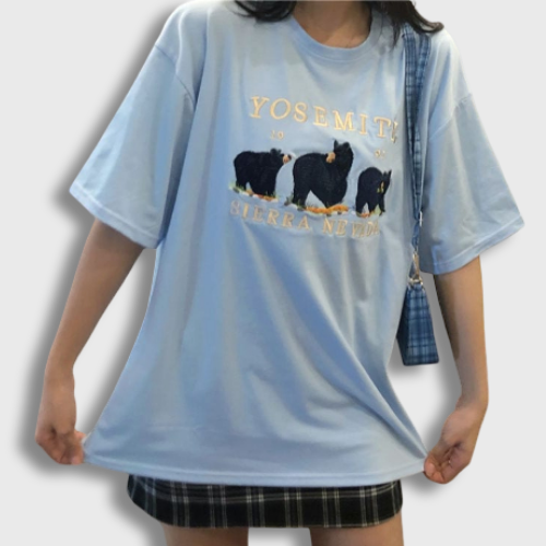 T-Shirt brodé Ours